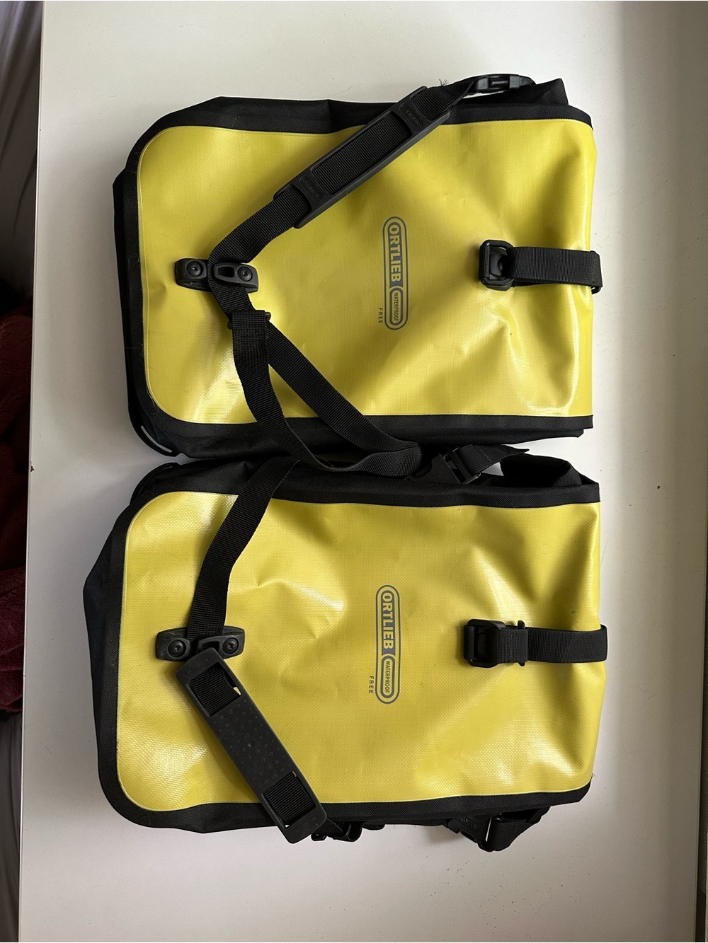 Set of 2 Ortlieb Sport-Roller Free Starfruit-Black panniers waterproof Germany